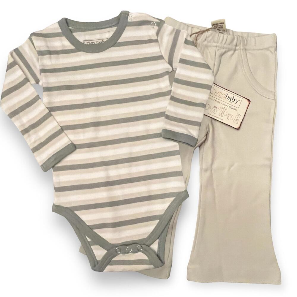 L'ovedbaby NWT 9-12 Months Bodysuit / Lounge Pants Bundle